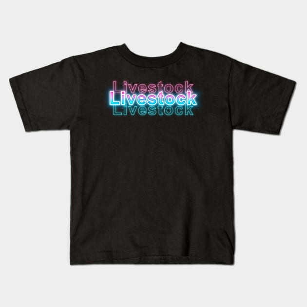 Livestock Kids T-Shirt by Sanzida Design